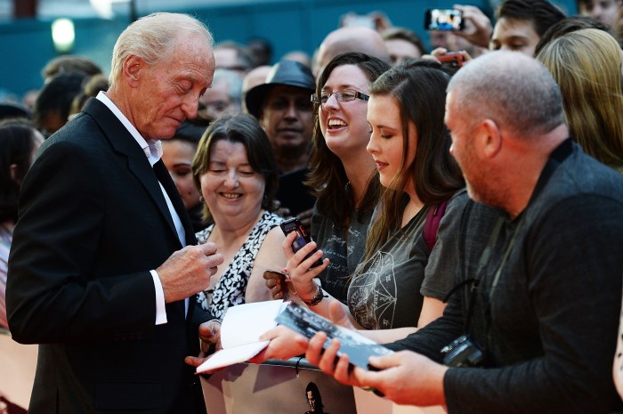Charles Dance attends the UK premiere of Dracula Untold at Odeon West End
