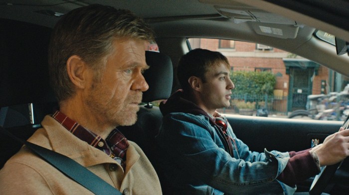 William H. Macy and Emory Cohen in Stealing Cars